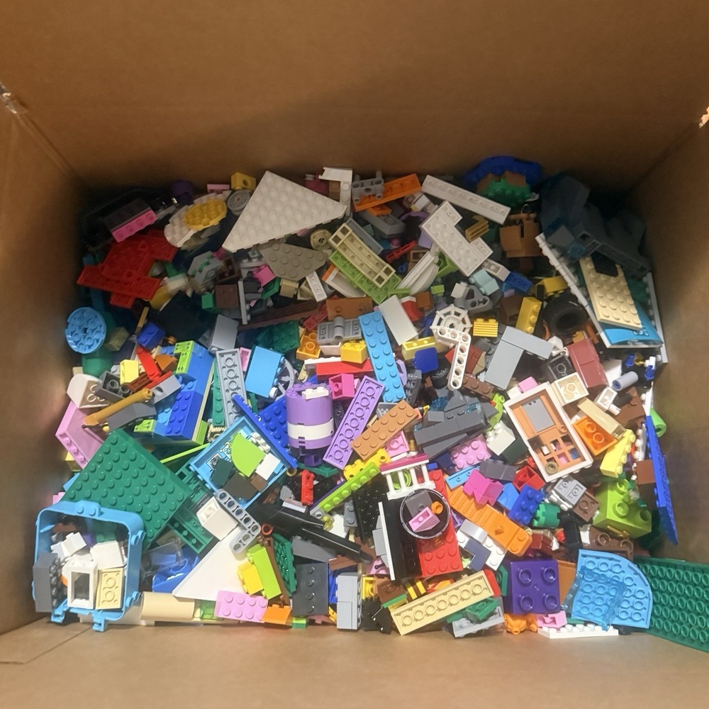 10 Lb Genuine LEGO Bulk Lot Mixed Bricks Plates Parts Friends Specialty Pieces